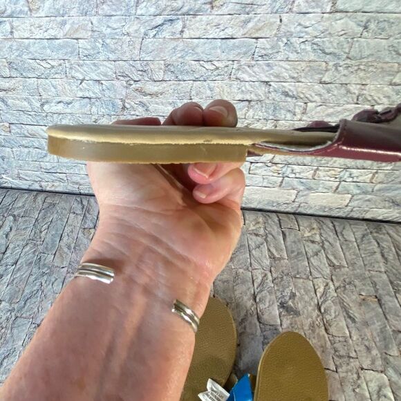 Colorful Summer Flip Flops Size Medium 7 - 8 Two Pair Summer Sandals Beaded - Picture 5 of 8